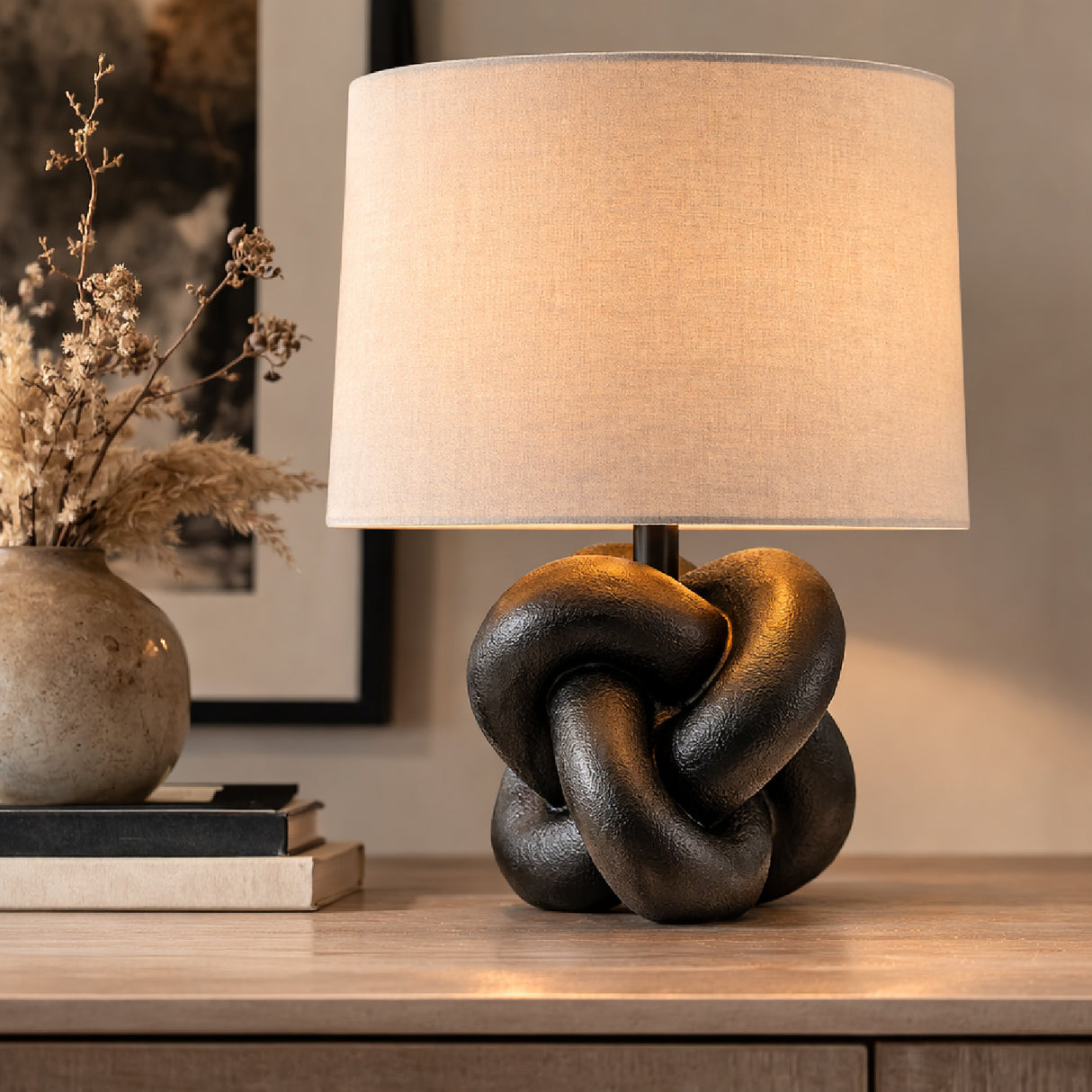   Knotted Base Accent Table Lamp | Oroa.com