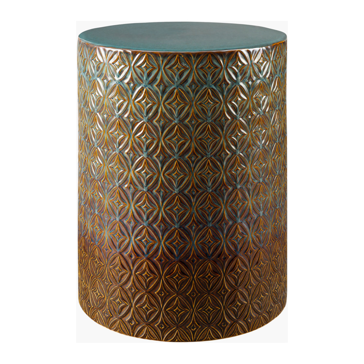   Carved Pattern Ceramic Garden Stool | Oroa.com