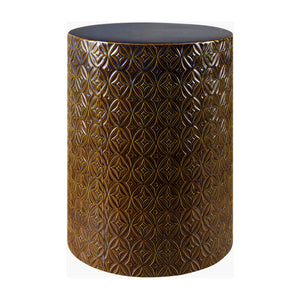   Carved Pattern Ceramic Garden Stool | Oroa.com