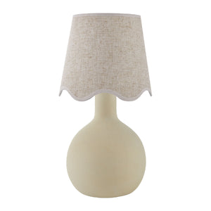   Wavy-Edge Rattan Ceramic Table Lamp | Oroa.com