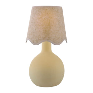  Wavy-Edge Rattan Ceramic Table Lamp | Oroa.com