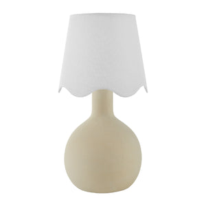   Wavy-Edge Rattan Ceramic Table Lamp | Oroa.com
