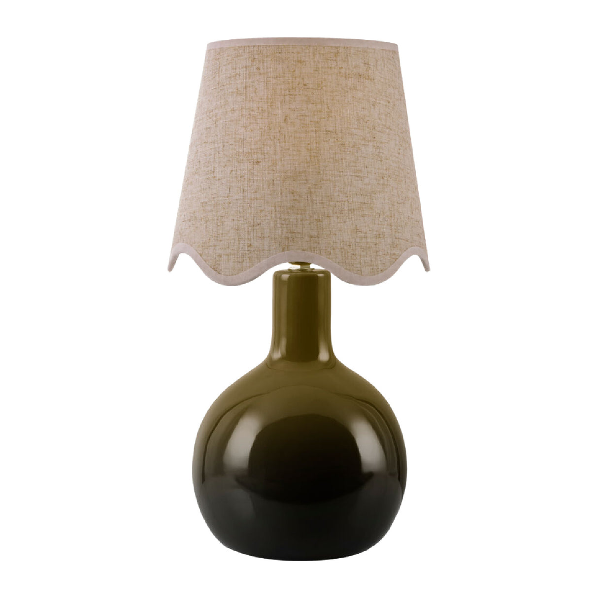   Wavy-Edge Rattan Ceramic Table Lamp | Oroa.com