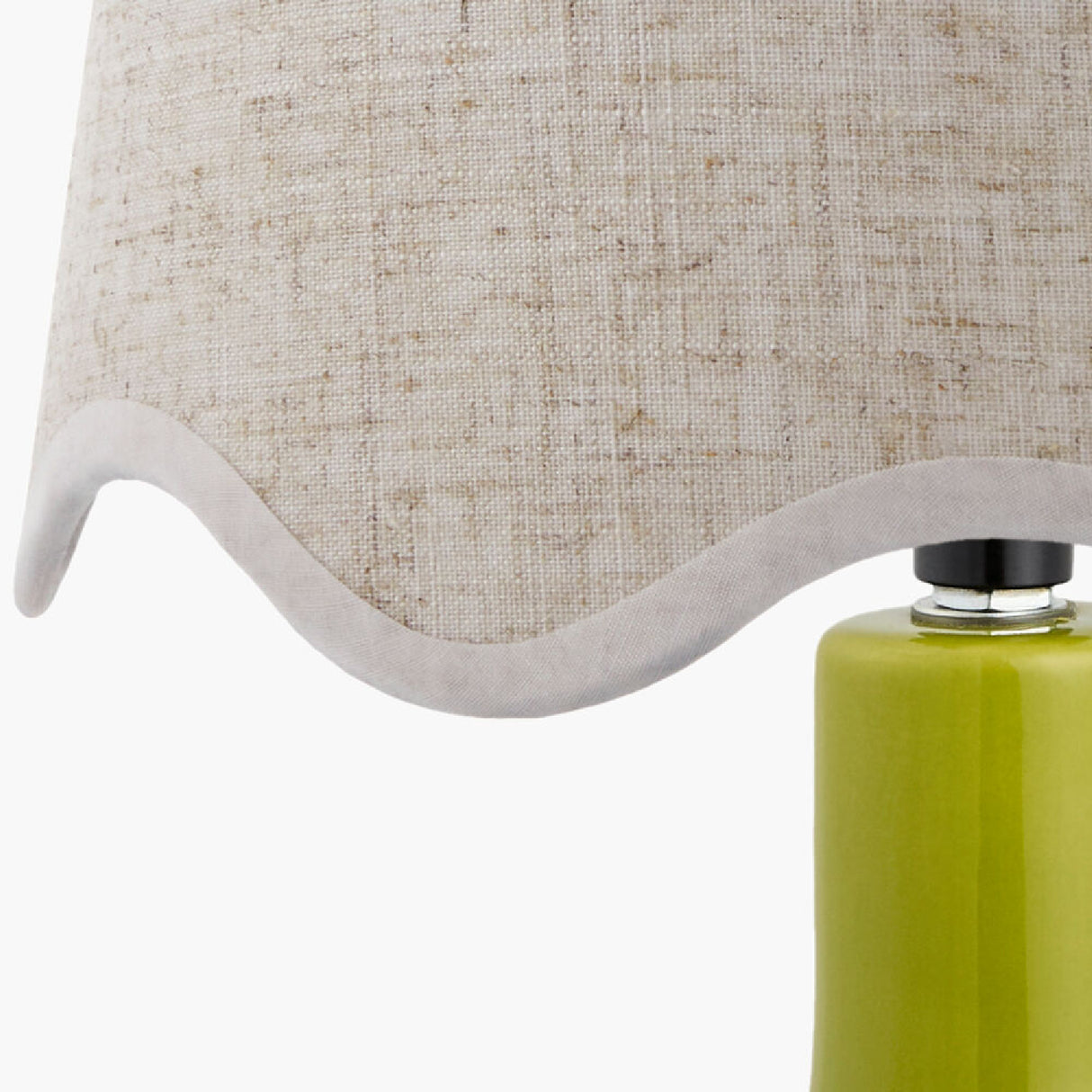   Wavy-Edge Rattan Ceramic Table Lamp | Oroa.com
