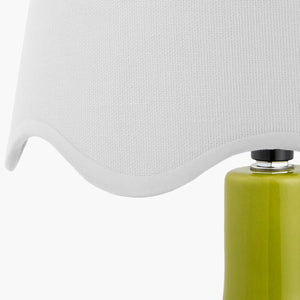   Wavy-Edge Rattan Ceramic Table Lamp | Oroa.com