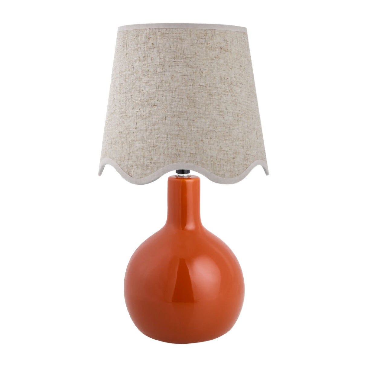   Wavy-Edge Rattan Ceramic Table Lamp | Oroa.com
