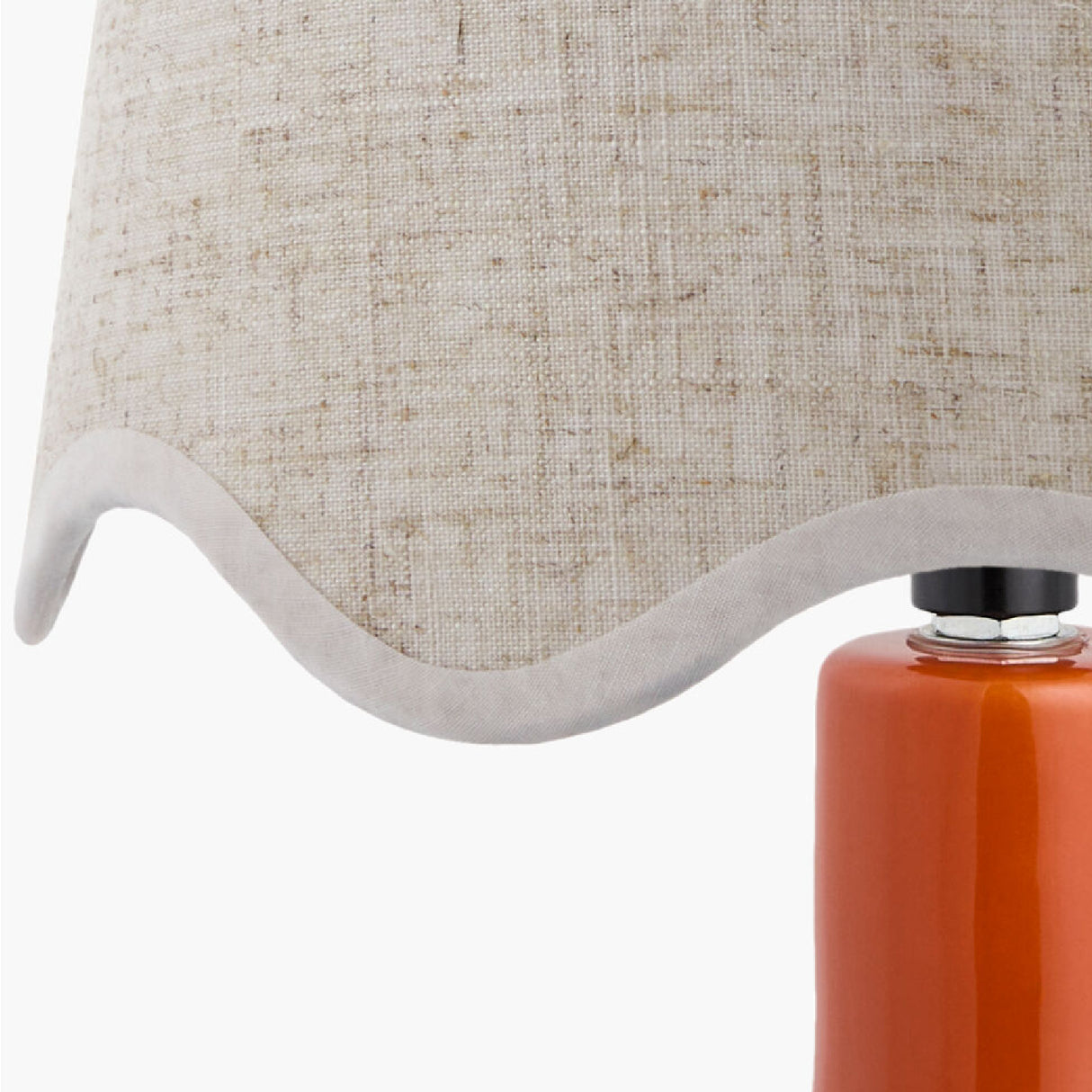   Wavy-Edge Rattan Ceramic Table Lamp | Oroa.com