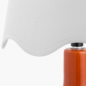   Wavy-Edge Rattan Ceramic Table Lamp | Oroa.com