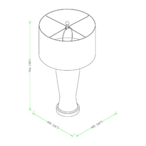   Gray Concrete Accent Table Lamp | Oroa.com