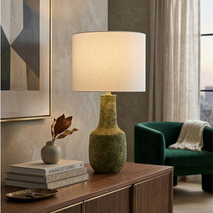   Rustic Green Ceramic Table Lamp | Oroa.com