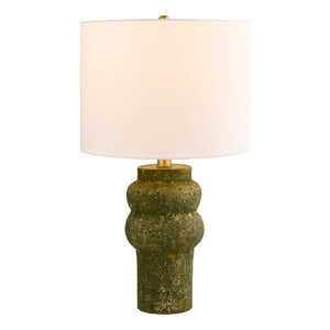  Rustic Green Ceramic Table Lamp | Oroa.com