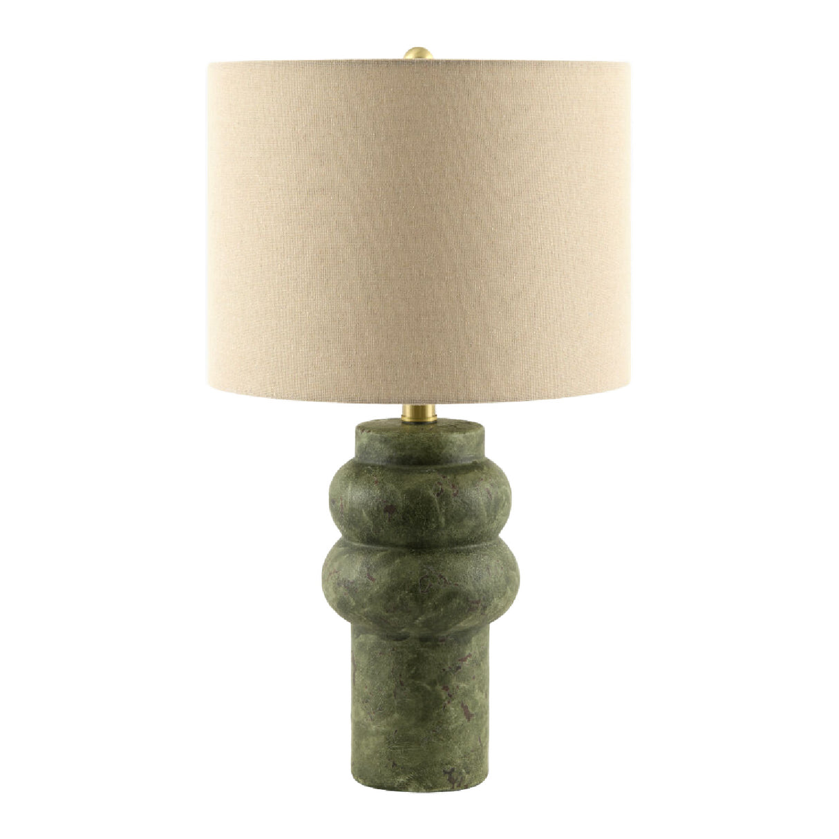   Handpainted Green Ceramic Table Lamp | Oroa.com