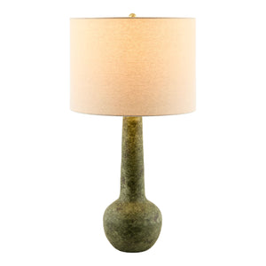   Handpainted Green Ceramic Table Lamp | Oroa.com