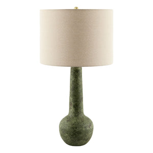   Handpainted Green Ceramic Table Lamp | Oroa.com