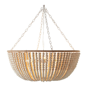   Cream Beaded Pendant Lamp | Oroa.com