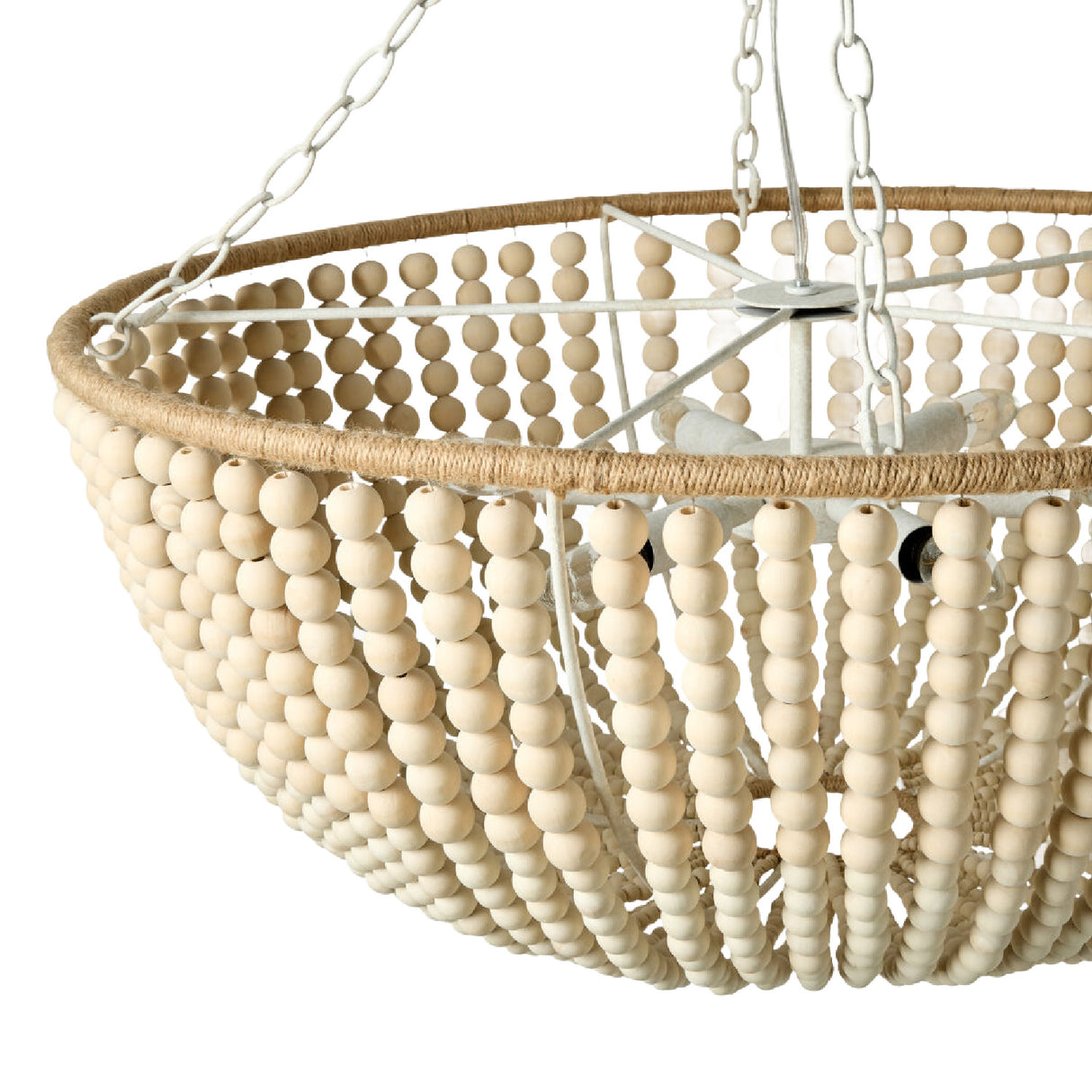   Cream Beaded Pendant Lamp | Oroa.com