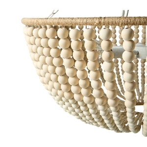   Cream Beaded Pendant Lamp | Oroa.com