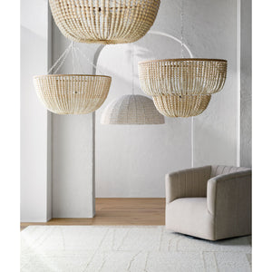   Cream Beaded Pendant Lamp | Oroa.com