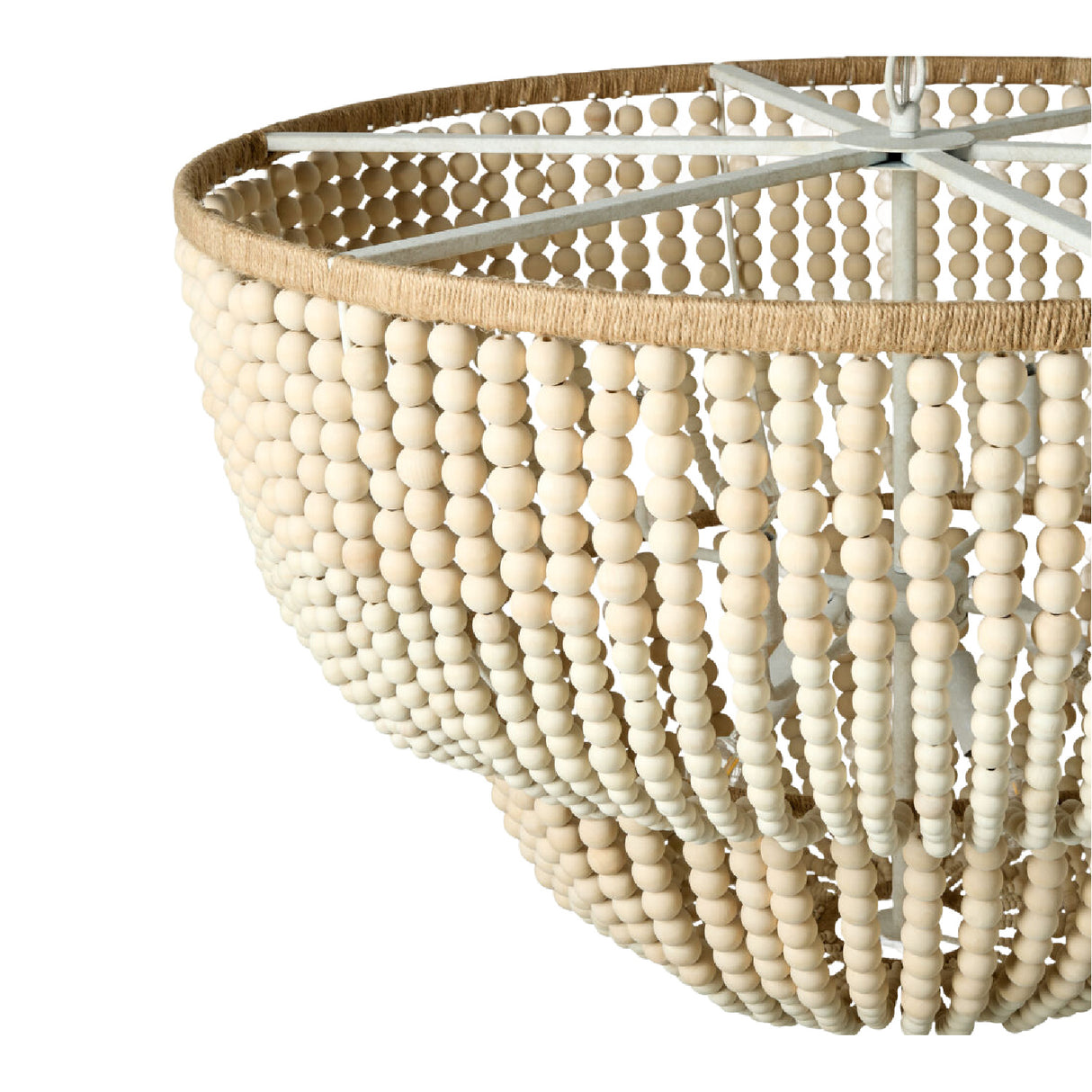   Cream Beaded Pendant Light | Oroa.com