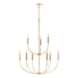   Modern European furniture - Gold 9-Light Chandelier - www.oroa.com | Oroa.com