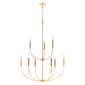   Modern European furniture - Gold 9-Light Chandelier - www.oroa.com | Oroa.com