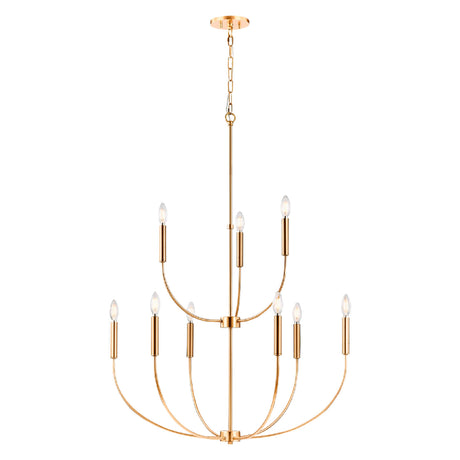   Modern European furniture - Gold 9-Light Chandelier - www.oroa.com | Oroa.com