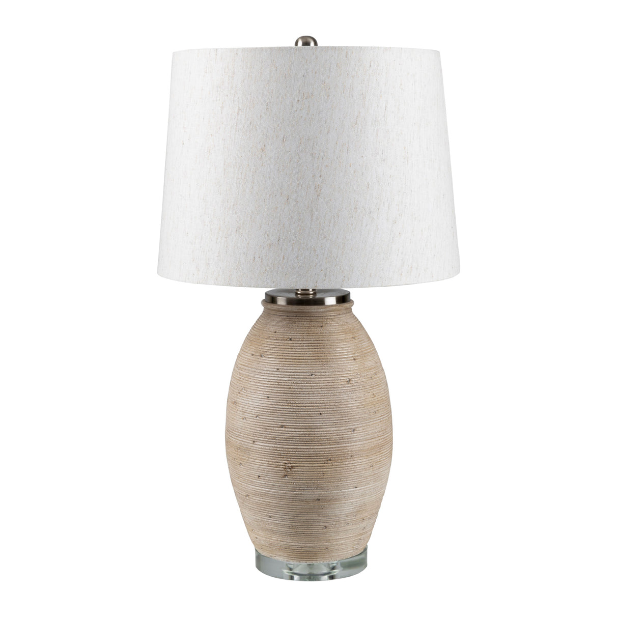   Cement Base Linen Table Lamp | Oroa.com