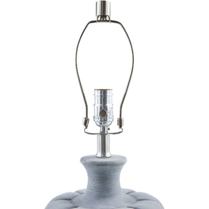   Gray Cement Linen Table Lamp | Oroa.com