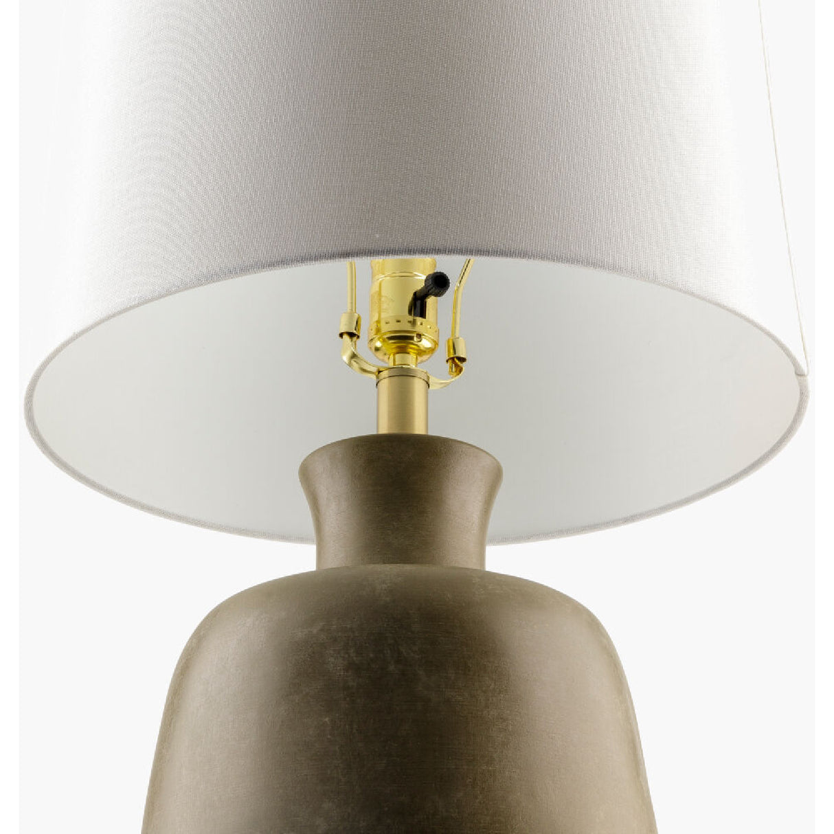   Painted Base Linen Table Lamp | Oroa.com