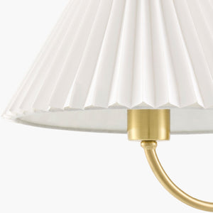   Modern European furniture - Pleated White Linen Wall Lamp - www.oroa.com | Oroa.com