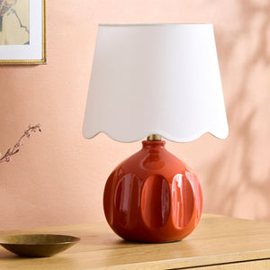   Wavy Linen Accent Table Lamp | Oroa.com