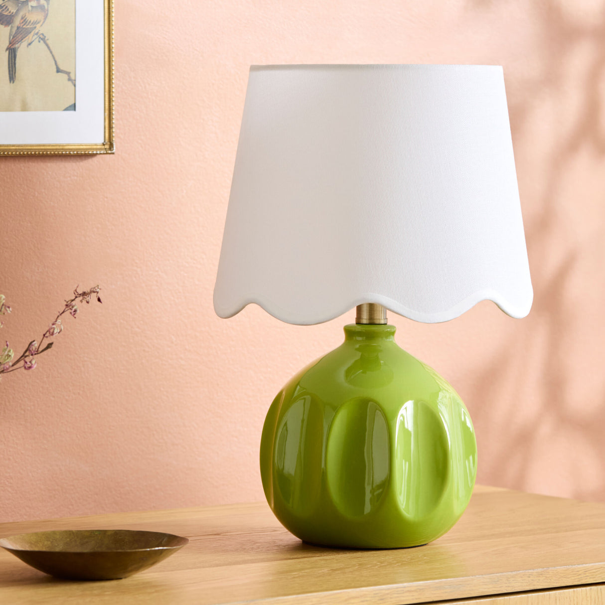   Wavy Linen Accent Table Lamp | Oroa.com