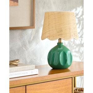   Wavy Rattan Accent Table Lamp | Oroa.com
