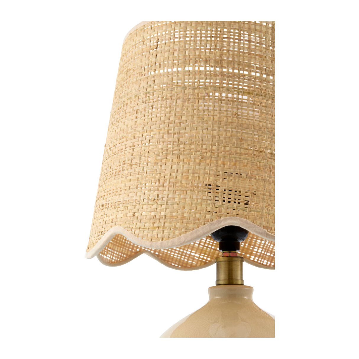   Wavy Rattan Accent Table Lamp | Oroa.com