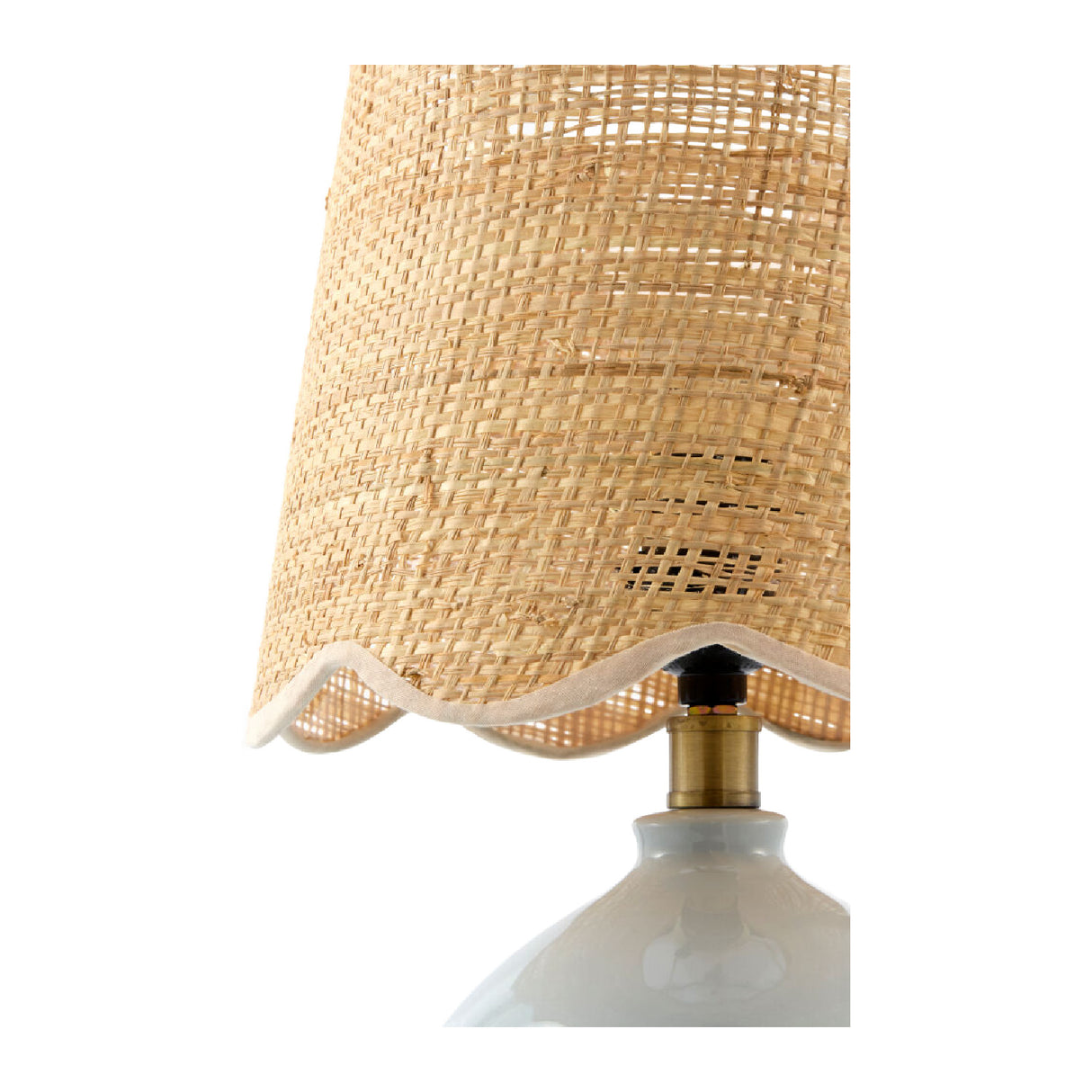   Wavy Rattan Accent Table Lamp | Oroa.com