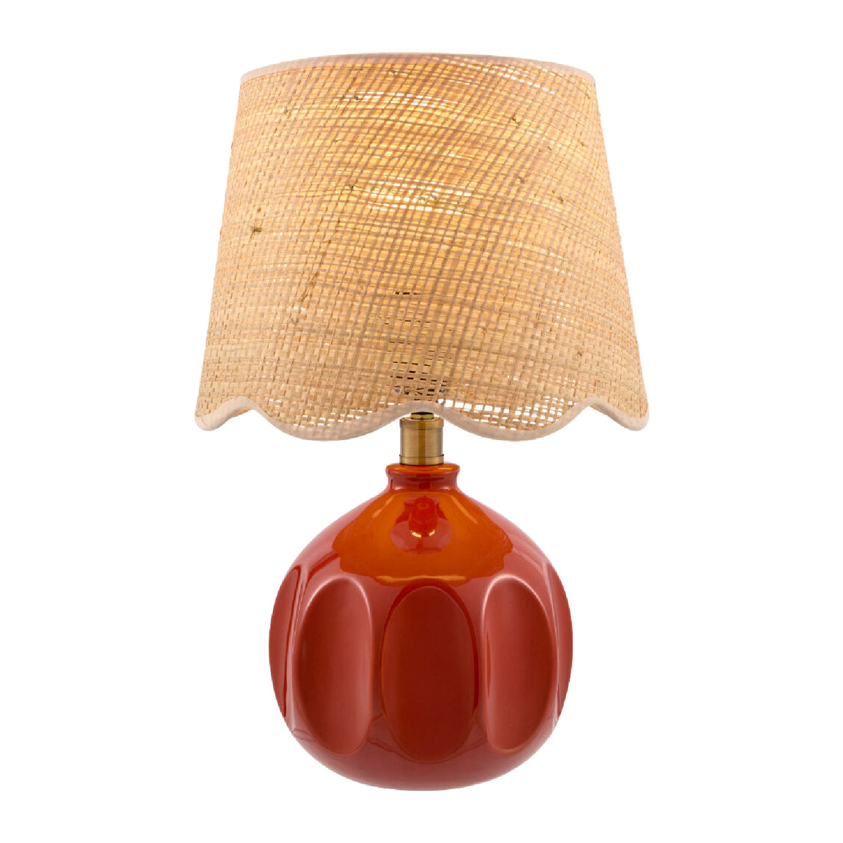   Wavy Rattan Accent Table Lamp | Oroa.com