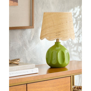   Wavy Rattan Accent Table Lamp | Oroa.com