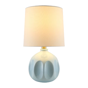   Linen Carved Ceramic Table Lamp | Oroa.com