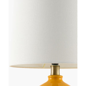   Linen Carved Ceramic Table Lamp | Oroa.com