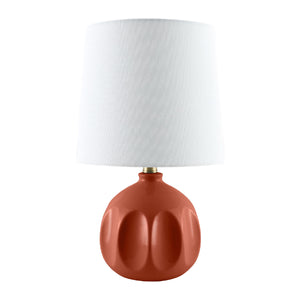   Linen Carved Ceramic Table Lamp | Oroa.com