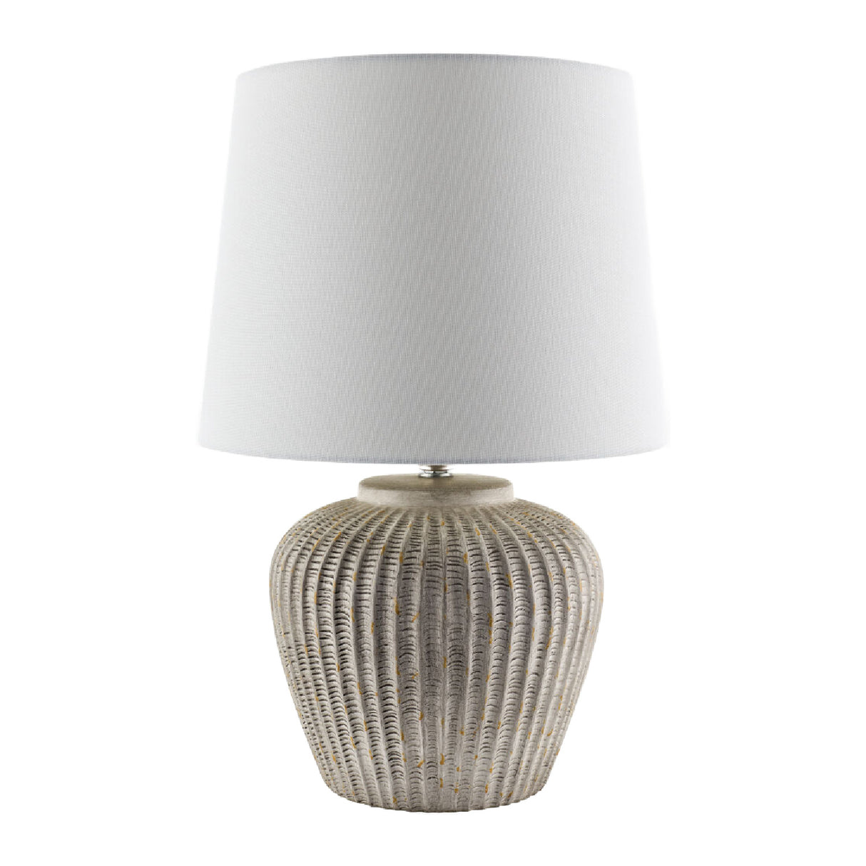   Modern European furniture - Carved Gray Ceramic Table Lamp - www.oroa.com | Oroa.com