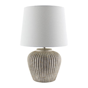   Modern European furniture - Carved Gray Ceramic Table Lamp - www.oroa.com | Oroa.com
