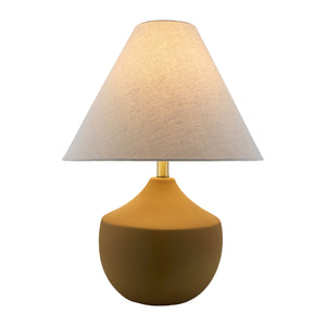  Modern European furniture - Ceramic Beige Linen Table Lamp - www.oroa.com | Oroa.com