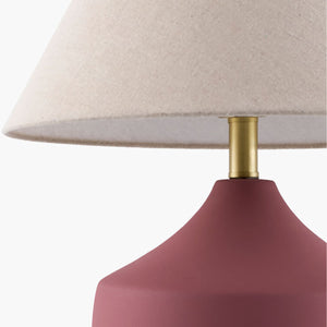   Modern European furniture - Ceramic Beige Linen Table Lamp - www.oroa.com | Oroa.com
