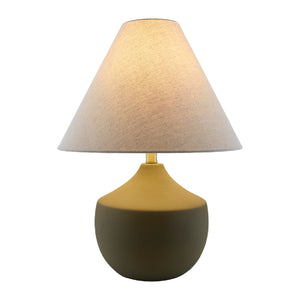  Modern European furniture - Ceramic Beige Linen Table Lamp - www.oroa.com | Oroa.com