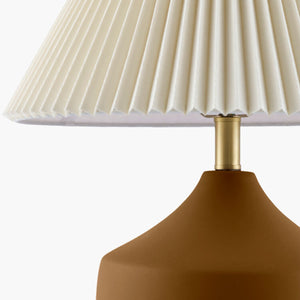   Modern European furniture - Ceramic Beige Linen Table Lamp - www.oroa.com | Oroa.com