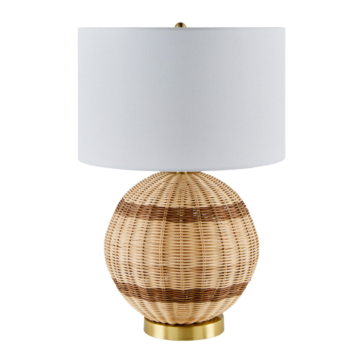   Round Rattan Base Table Lamp | Oroa.com