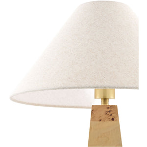   Rubberwood Base Accent Table Lamp | Oroa.com