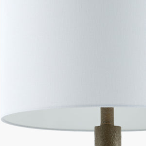   Painted Base Linen Table Lamp | Oroa.com