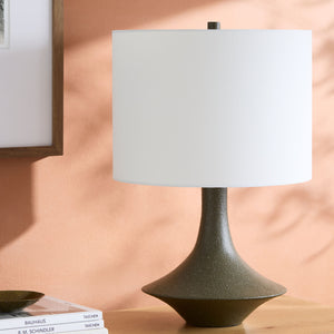   Painted Base Linen Table Lamp | Oroa.com
